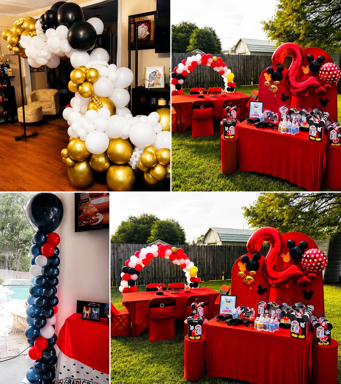 Balloon arches, garlands & columns