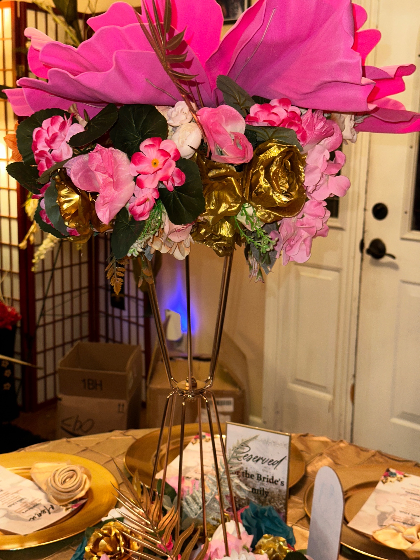 Event decor close-up