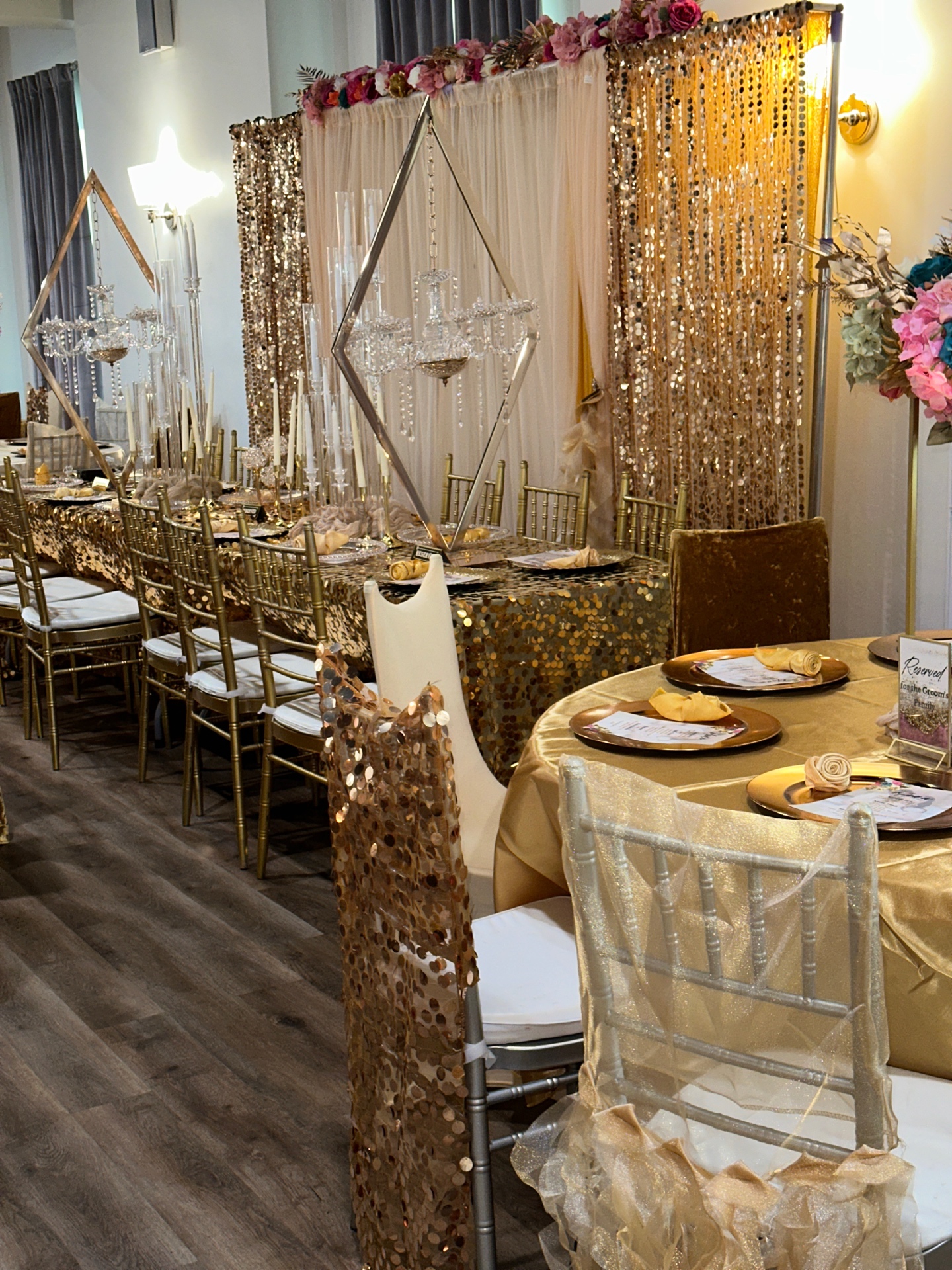 Wedding venue decoration