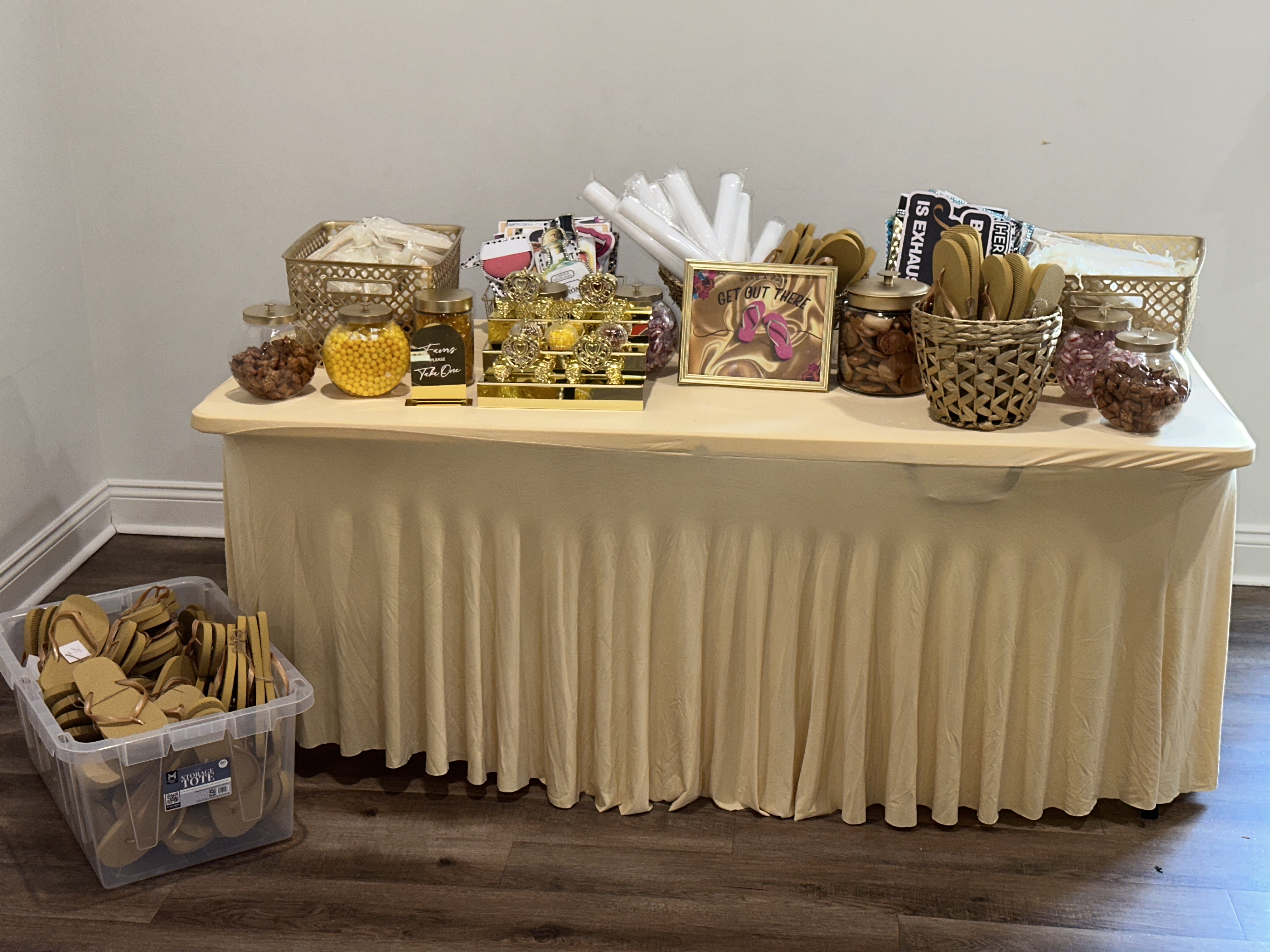 Event amenity table