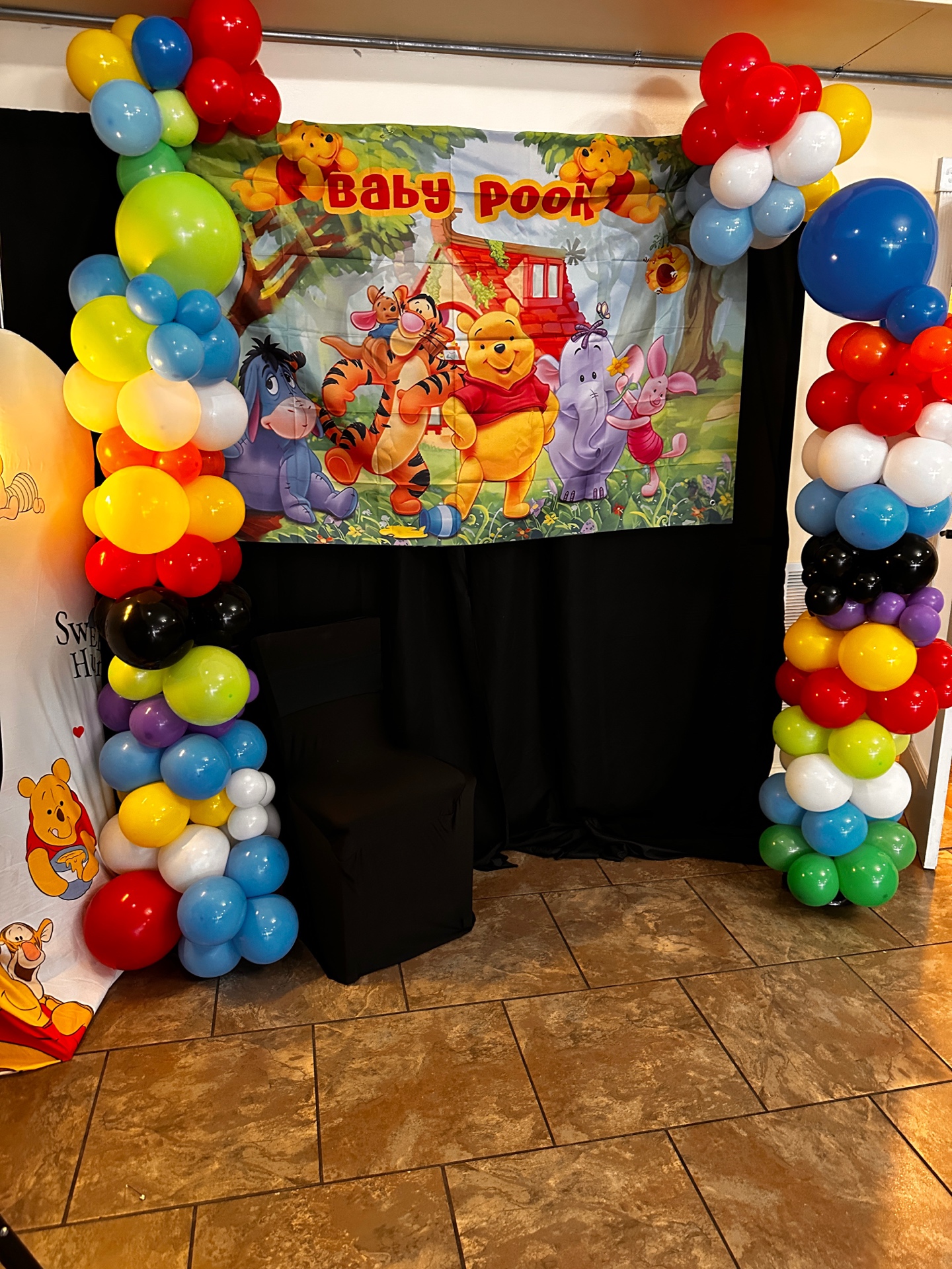 Baby shower venue setup