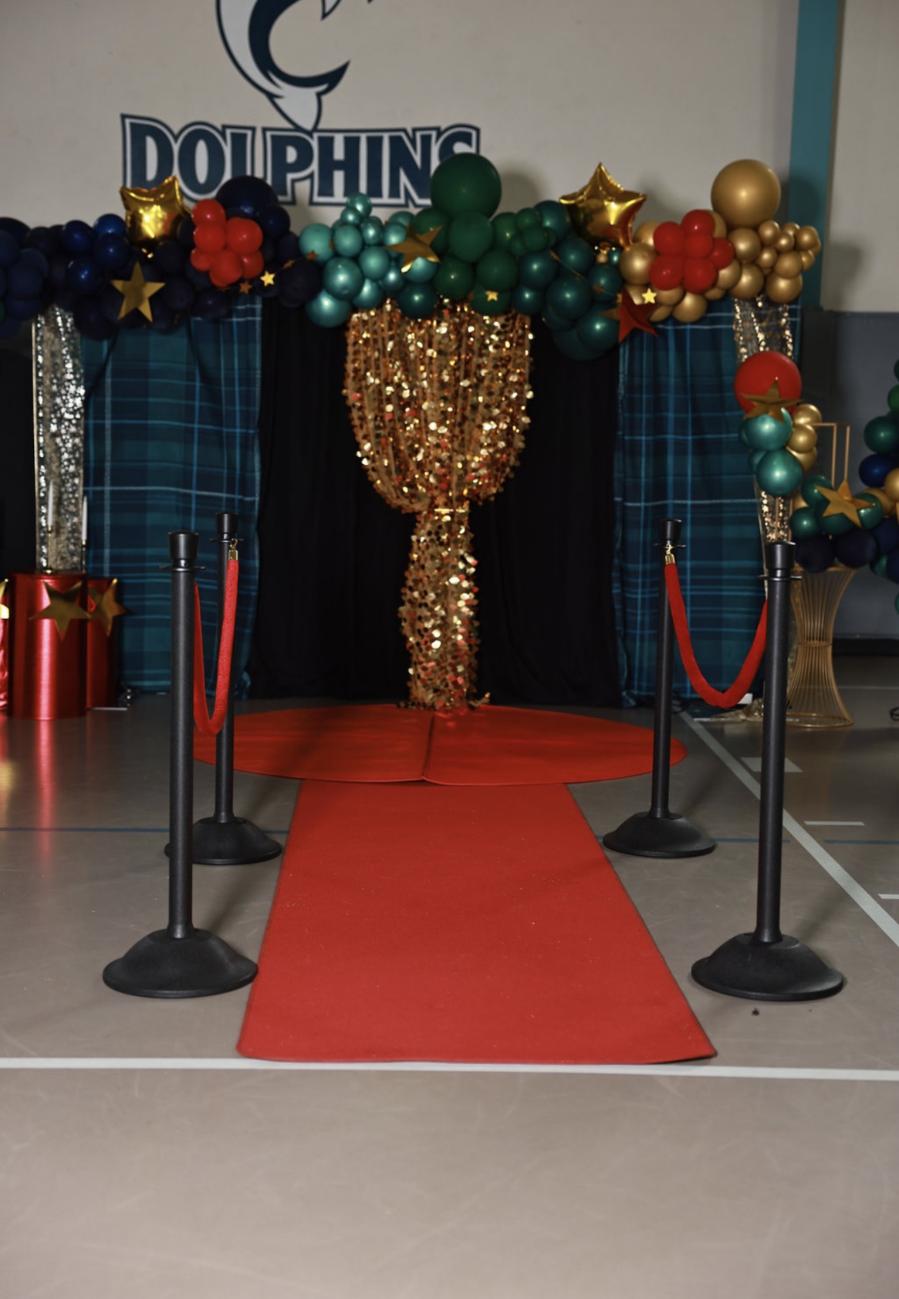 Wedding venue setup