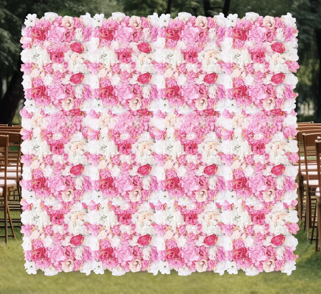 Flower wall setup